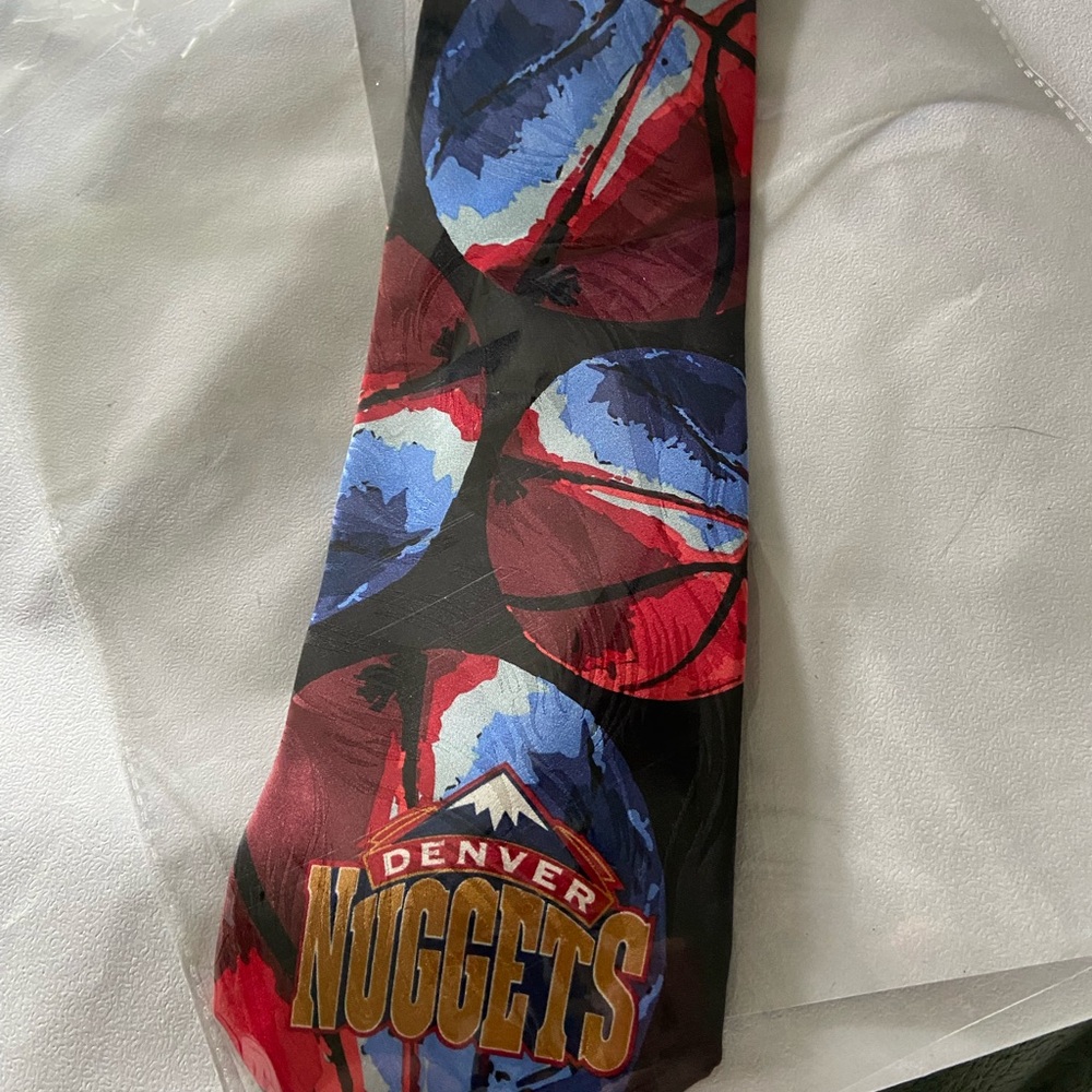 Basketball Tie - Red and Blue
